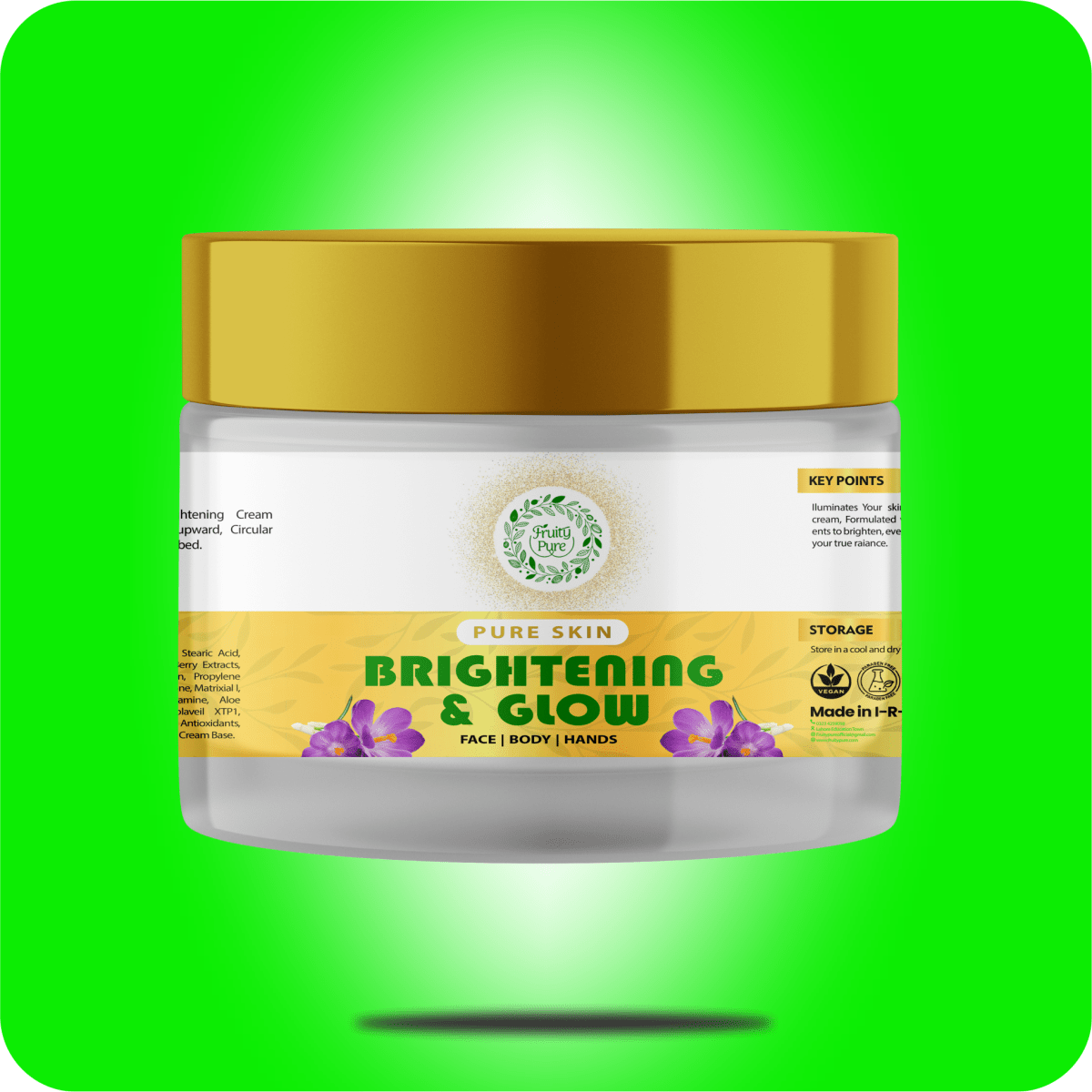 Brightening & Glow Cream - Cream | Fruity Pure